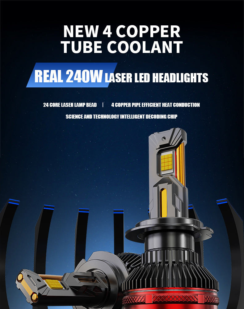 Universal LED Car Headlights & LED Fog Lights | IP68 Waterproof Factory Direct